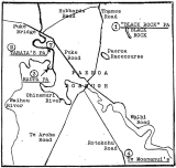 Paeroa's First Inhabitants, sketch map.